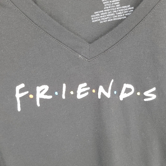 Friends the Television Series Womens Black Y2K T-Shirt Size‎ XXL - Picture 4 of 6